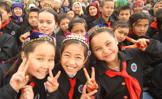新疆的孩子们
